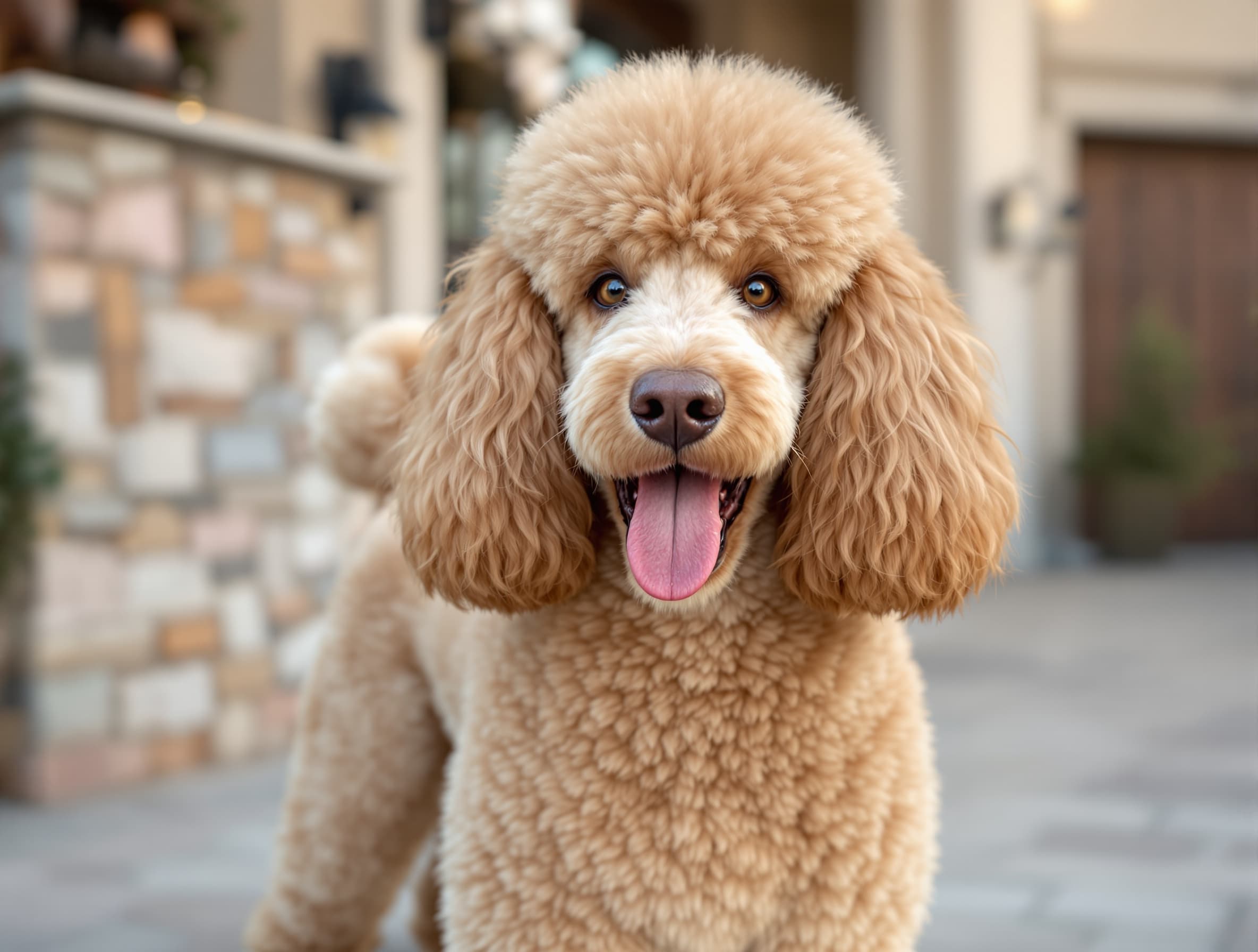 Poodle after mobile groom in Scottsdale